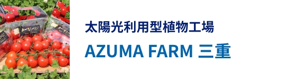太陽光利用型植物工場 AZUMA FARM 三重